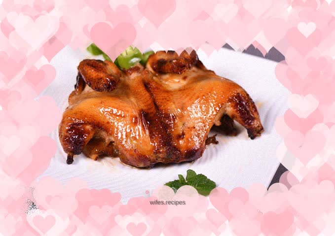 Grilled whole chicken