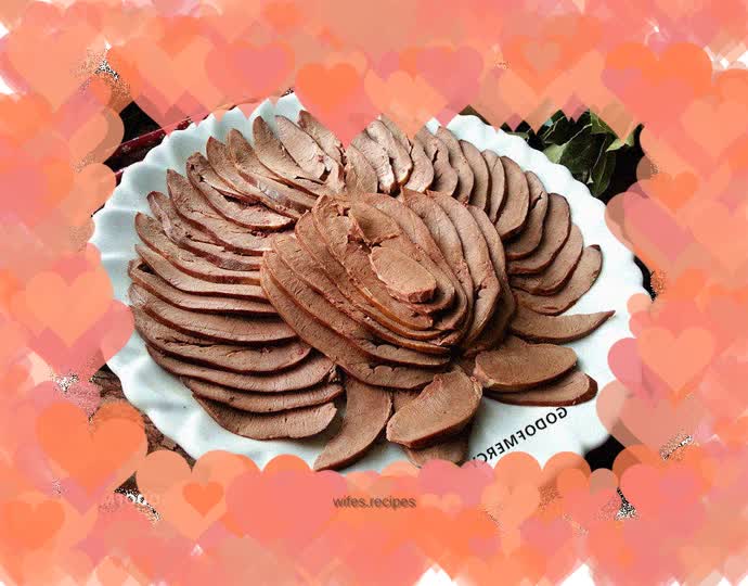 Steamed braised pig heart